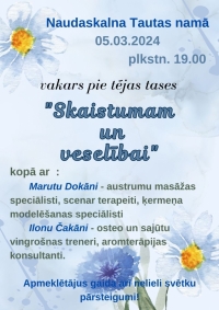 Vakars pie tējas tases "Skaistumam un veselībai"