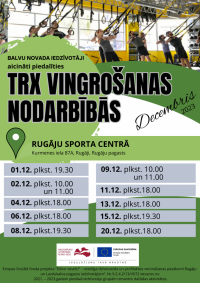 TRX vingrošanas nodarbības_decembris