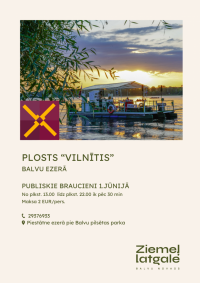 Plosts ''Vilnītis'' Balvu ezerā 1. jūnijā