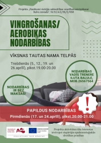 Vingrošanas/aerobikas nodarbības Vīksnā- papildināts