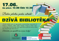 Dzīvā bibliotēka Balvu pilsētas parka estrādē 17.06.2023. laika posmā 12:00 – 12:30