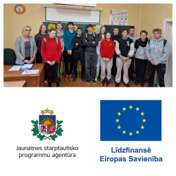 Erasmus+ jaunatnes līdzdalības projekts  Stacijas pamatskolā “POZITĪVS JAUNIETIS”