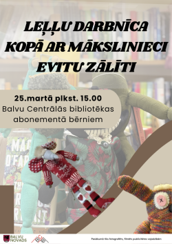 Aicina piedalīties leļļu darbnīcā