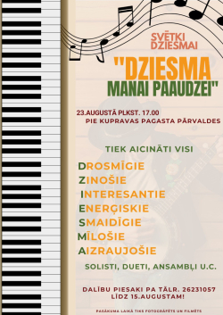 AFIŠA_Svētki dziesmai ''Dziesma manai paaudzei''