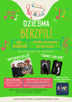 AFIŠA_Koncerts "Dziesma Bērzpilī"
