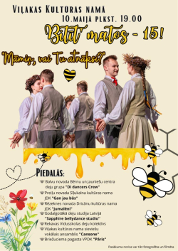 AFIŠA_Deju kolektīva ''Bitīt’ matos'' – 15 gadu jubilejas koncerts