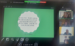 Balvu novada dabaszinātņu - ģeogrāfijas mācību jomas - skolotāju tiešsaistes tikšanās