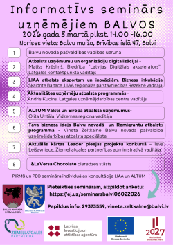 Semināra programma