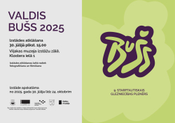 AFIŠA_Starptautiskā plenēra ''Valdis Bušs 2025'' mākslas darbu izstāde