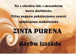 AFIŠA_Zinta Purena darbu izstāde