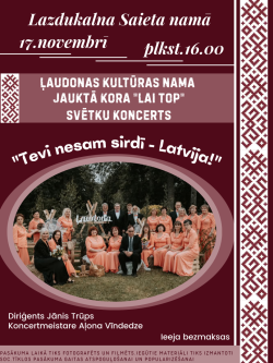 AFIŠA_Koncerts ''Tevi nesam sirdī - Latvija!''