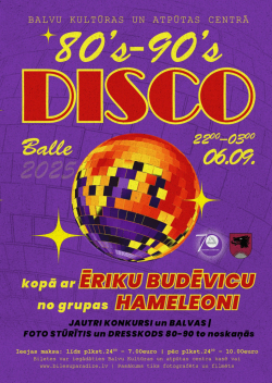 AFIŠA_80’s - 90’s disco balle