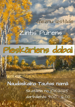 AFIŠA_Zinta Purena gleznu izstāde