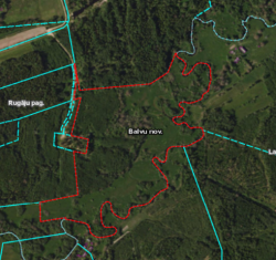 Zemes vienības atrašanās kartē 