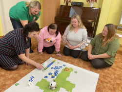 Praktiski darbojas rotaļnodarbības dalībnieki