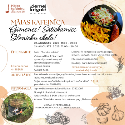 Mājas kafejnīcas ''Ģimenes! Satiekamies Silenieku skolā!'' programma
