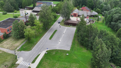Cietā asfaltbetona seguma laukums  Balvu ielā 6, Kubulos