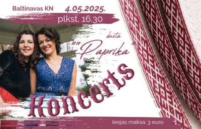 AFIŠA_Koncerts dueta ''Paprika''