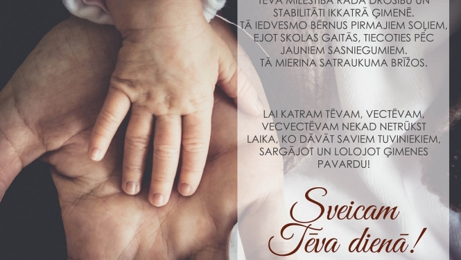 Sveicam Tēva dienā!