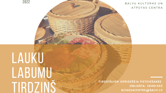 9. aprīlī Balvos notiks Lauku labumu tirdziņš