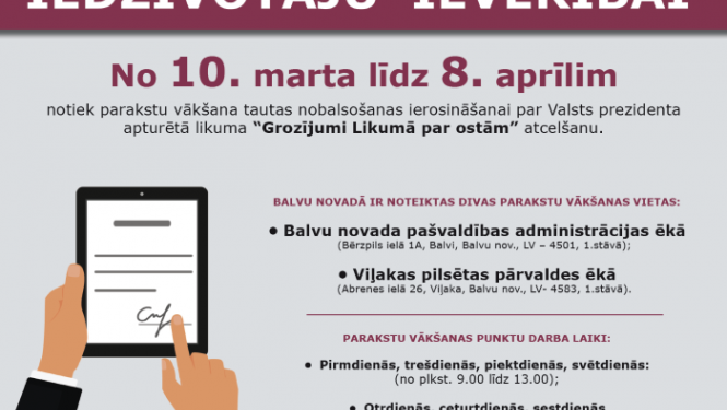 iedzīvotāju ievērībai