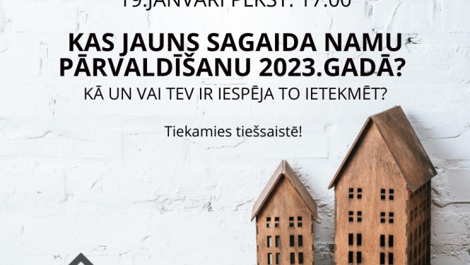 Bezmaksas e-seminārs ikvienam, kam rūp savas mājas apsaimniekošana