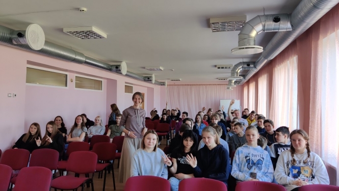 Tikšanās ar psiholoģi Rekavas vidusskolas un Viļakas Valsts ģimnāzijas audzēkņiem