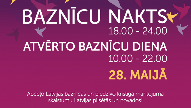 28. maijā Balvu novadā un visā Latvijā norisināsies Atvērto baznīcu diena un Baznīcu nakts