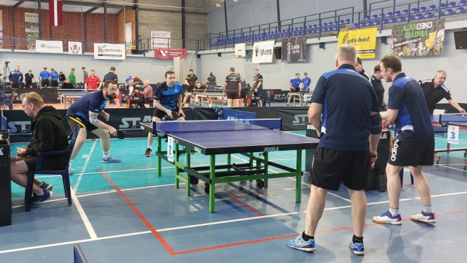 Kuldīgā aizvadīts galda tenisa komandu čempionāta 4.posms