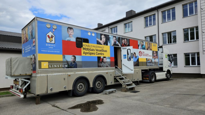 Mobilā veselības aprūpes centra bērniem izbraukums Balvos