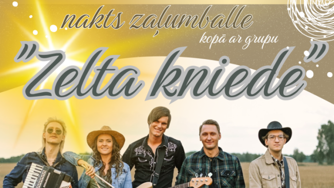 Zaļumballe kopā ar grupu "Zelta kniede"
