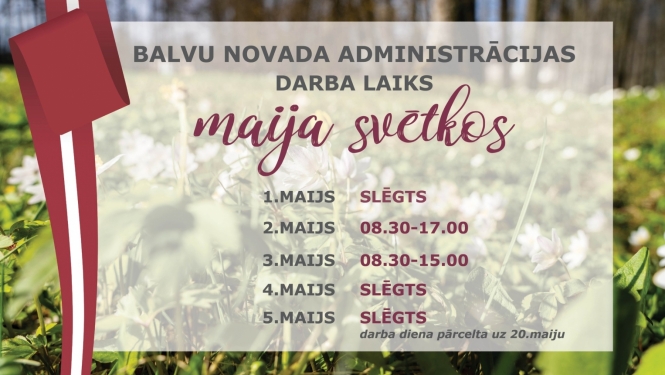 Par izmaiņām darba laikā