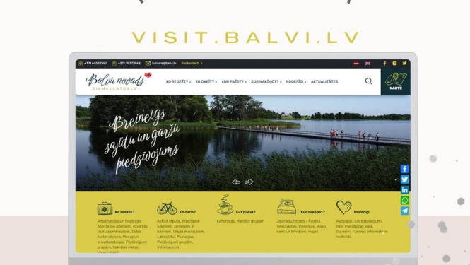 Ieskaties jaunajā Balvu novada tūrisma mājaslapā www.visit.balvi.lv !