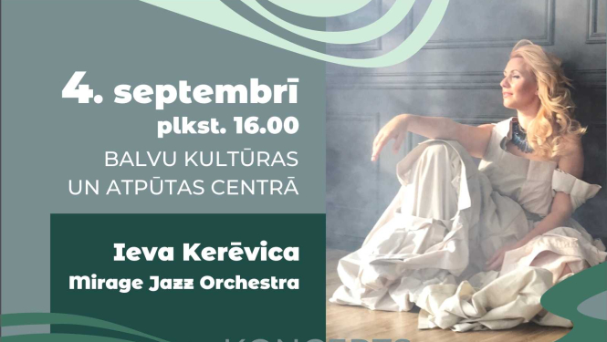 Ievas Kerēvicas un “Mirage Jazz Orchestra” koncerts “Sapnis”