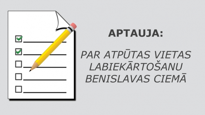 Aptauja par atpūtas vietas labiekārtošanu Benislavas ciemā