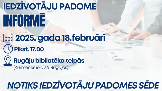 18.februārī notiks Rugāju pagasta Iedzīvotāju padomes sēde