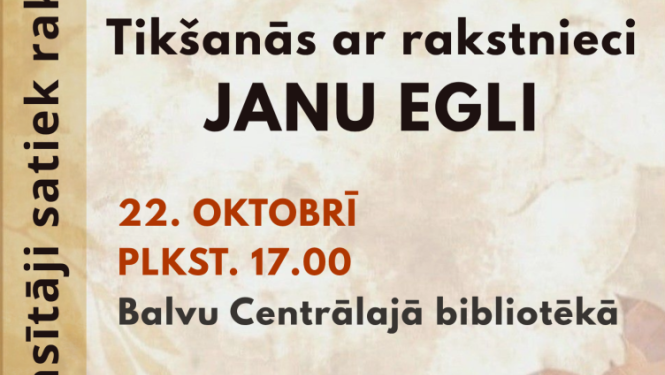 AFIŠA_Tikšanās ar rakstnieci Janu Egli