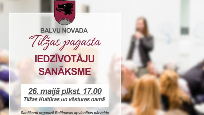 Tilžas pagasta iedzīvotāju sanāksme