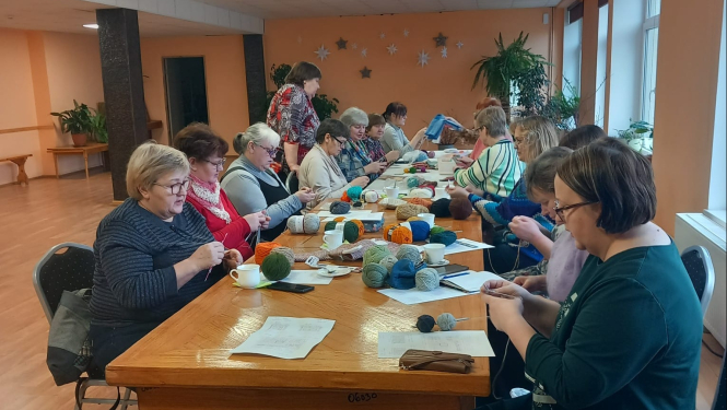 Radošā darbnīca adītājām Baltinavā
