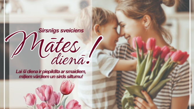Sirsnīgs sveiciens Mātes dienā!