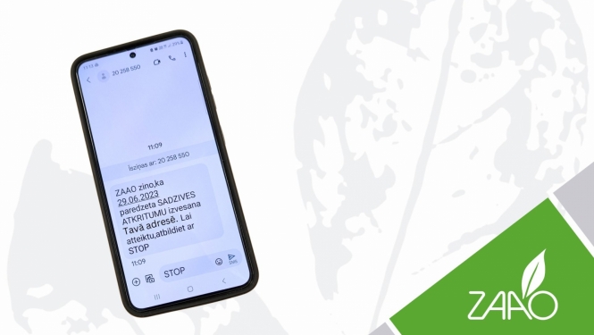 Aicinām laikus atteikt konteineru iztukšošanu