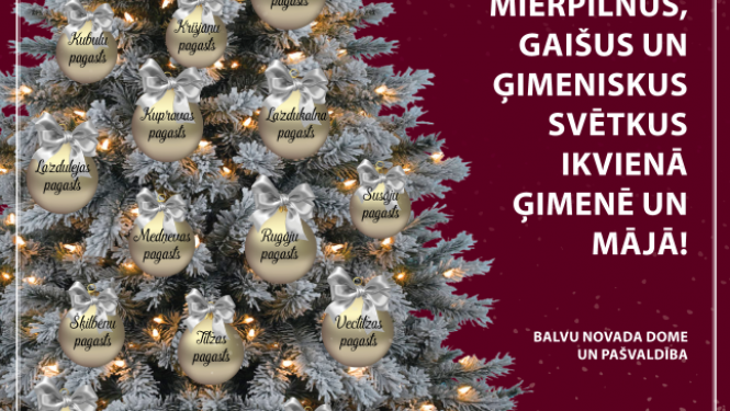 Mierpilnus, gaišus un ģimeniskus svētkus ikvienā ģimenē un mājā!