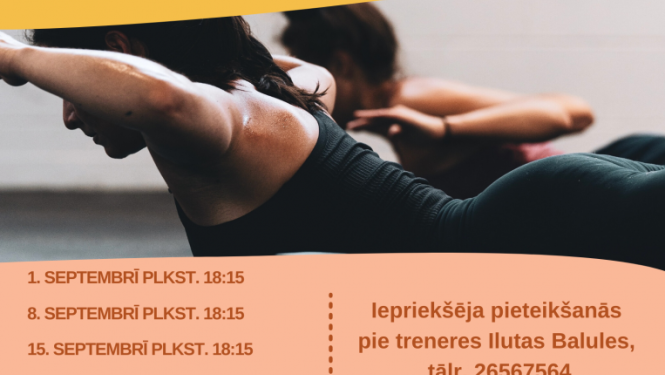 Arī septembrī turpināsies Veselības vingrošanas nodarbības Balvos