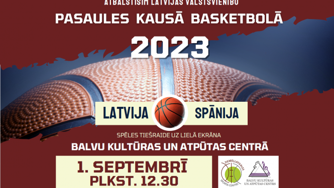 ​ 1. septembrī plkst. 12.30 Balvu Kultūras un atpūtas centrā aicinām skatīties spēles LatvijaSpānija tiešraidi uz lielā ekrāna  ​