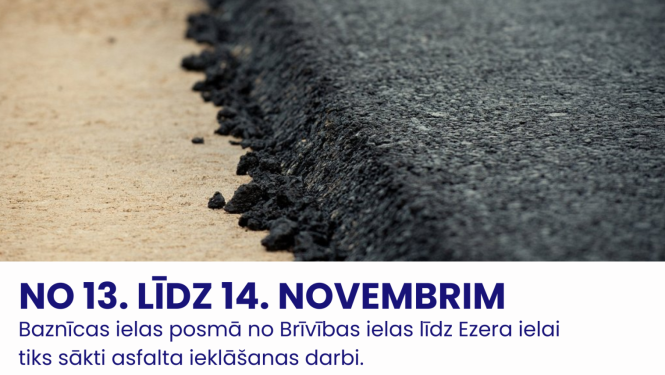 Baznīcas ielas posma plānotās satiksmes izmaiņas