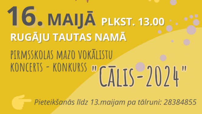 AFIŠA_Mazo vokālistu koncerts - konkurss ''Cālis-2024''