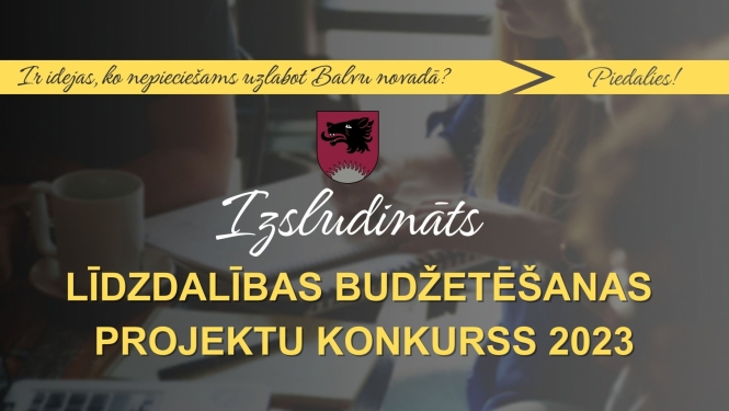 Līdzdalības budžetēšanas projektu konkurss 2023