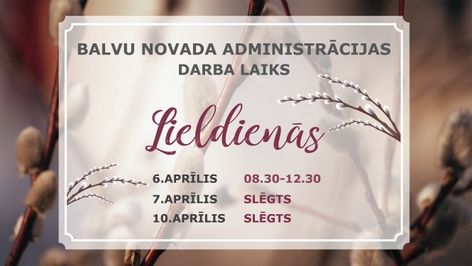 Darba laiks Lieldienās