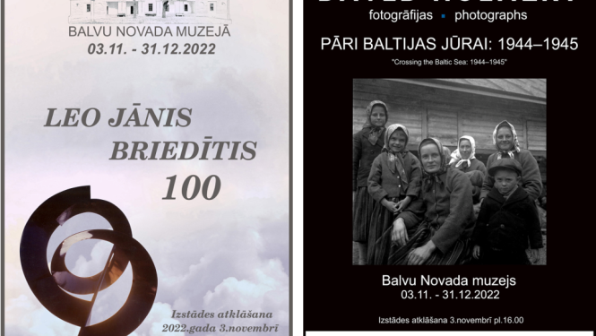 3.novembrī Balvu Novada muzejā tiks atklātas divas izstādes