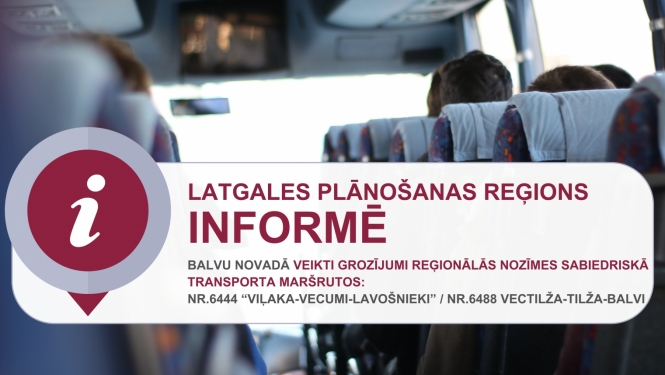 Par izmaiņām sabiedriskā transporta maršrutu tīklā Balvu novadā